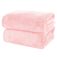 MOONQUEEN Lot de 2 serviettes de bain de qualit suprieure Schage rapide Serviettes en microfibre velours corail trs absorbantes Utilisa