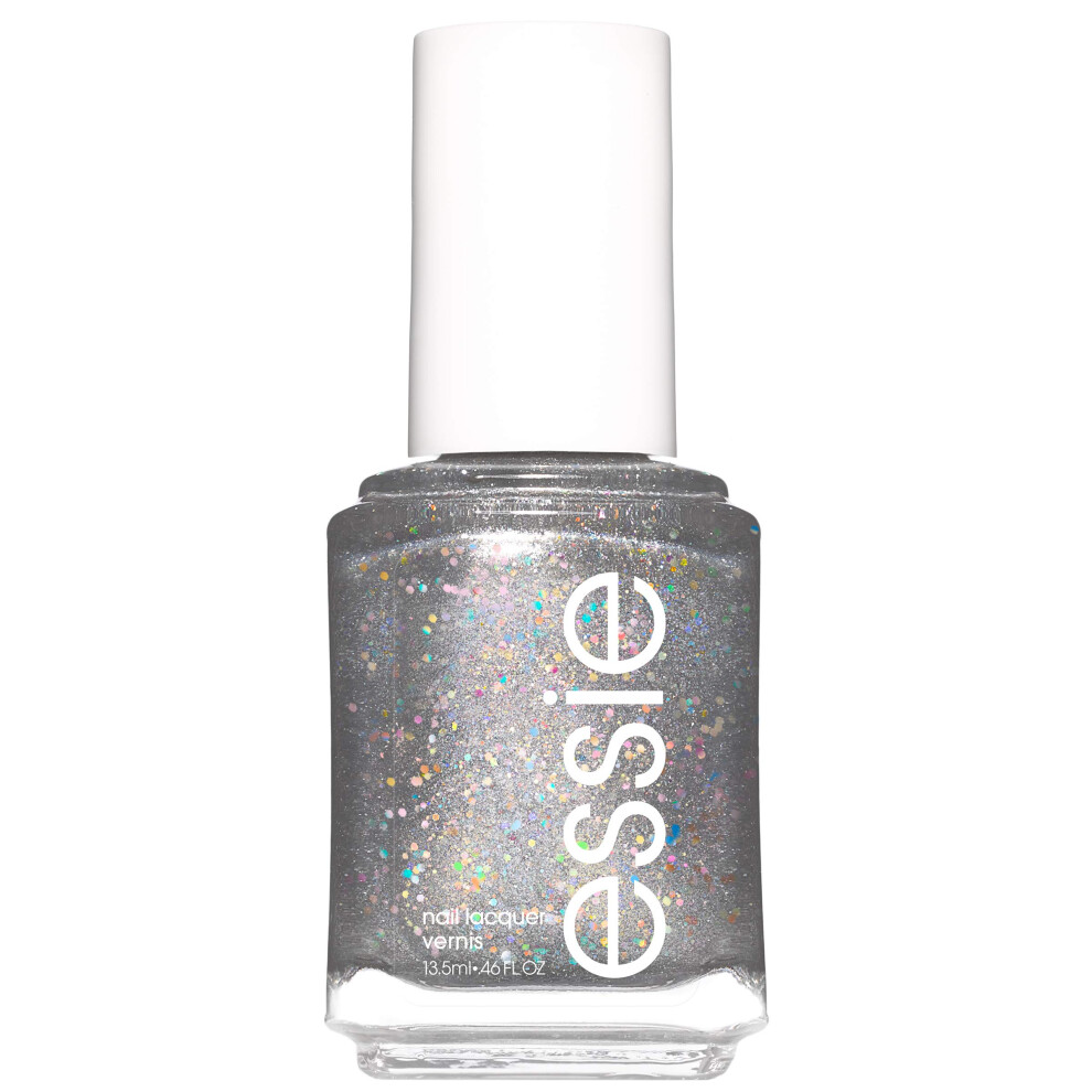 essie winter nail polish  winter trend 2019  glitter finish  making spirits bright  0.46 fl. oz.