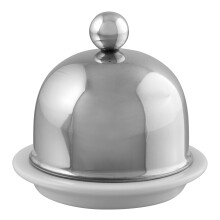 Mauviel m'tradition rustfrit st?l porcel?nsm?rret med rustfrit st?lknap 3,5-in lavet i Frankrig