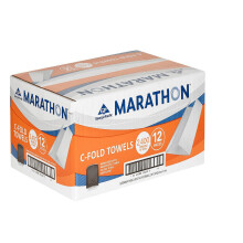 Marathon C-gevouwen papieren handdoeken - 2 400 stuks