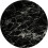 CoasterStone Black Marble Stoneware Trivet, 7 Inch Diameter, Neutral 1