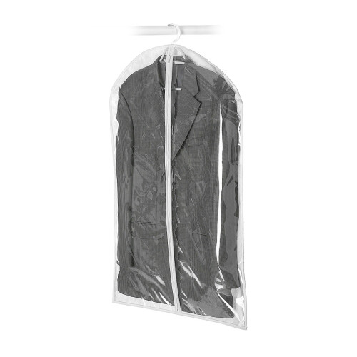 Whitmor Whitmor Zippered Hanging Suit Bag - Clear Gray