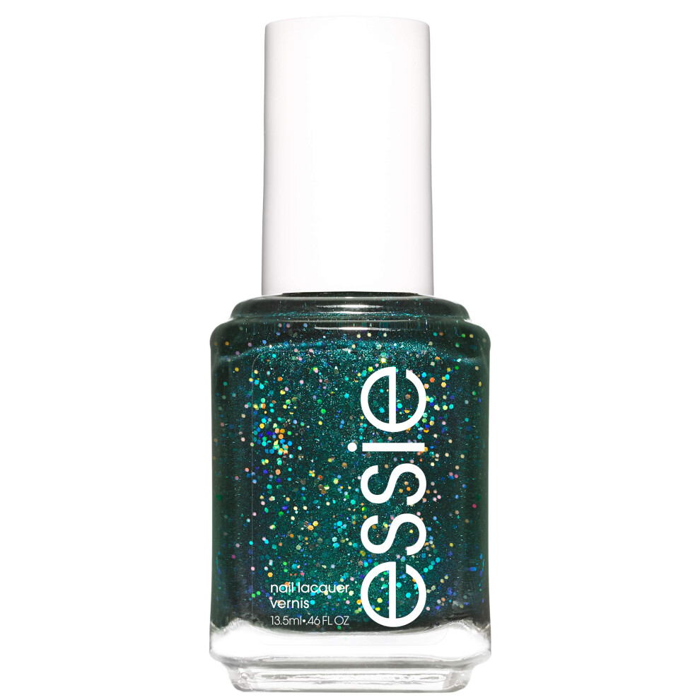 essie winter nail polish  winter trend 2019  glitter finish  under wraps  0.46 fl. oz.
