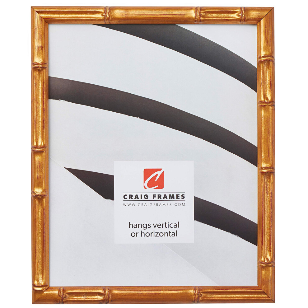 Cadre photo composite en bambou dor    vintage Craig Frames 18 x 24 pouces