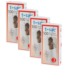 T-Sac Tea Filter Bags  Disposable Tea Infuser  Number 3-Size  3 to 8-Cup Capacity  Set of 400