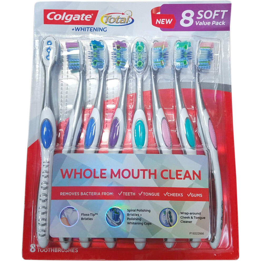Colgate Total Manual Toothbrush (8 Count) 8 Count