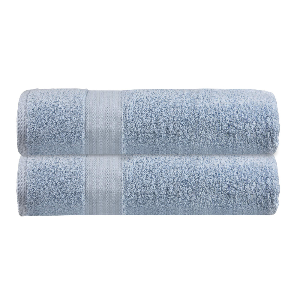 Drap de bain surdimensionn    GLAMBURG en coton premium (lot de 2) 35 x 70 cm - 100 % pur coton - Id   al pour un usage quotidien - Ultra doux et tr