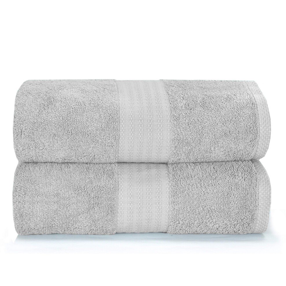 Drap de bain surdimensionn    GLAMBURG Premium Cotton (lot de 2) 35 x 70 cm - 100 % pur coton - Id   al pour un usage quotidien - Ultra doux et tr   s