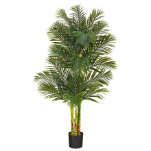 6 tredobbelt stilk gylden stok kunstigt palmetr