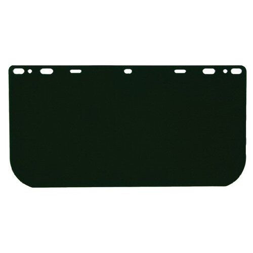 Seguran   a do MCR 181542 Policarbonato Universal Visor Safety Facshield Green escuro de 8 polegadas por 15-1/2 polegadas 0,040 polegadas de espess