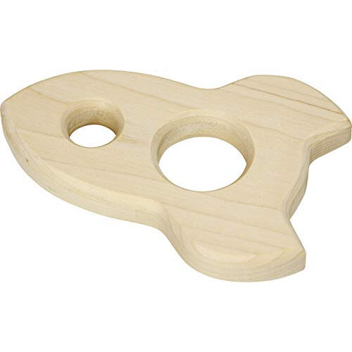 Rocket Shaped Maple Teether - Vyrobeno v USA