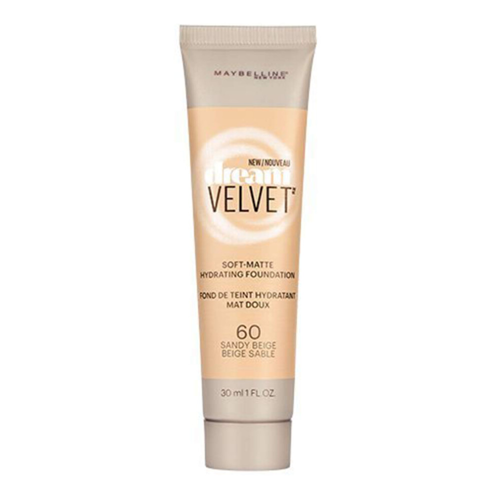 Maybelline New York Dream Velvet Soft-Matte Hydrating Foundation  Sandy Beige  1 fl. oz.