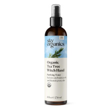 Sky Organics Organic Tea Tree Boszorknymogyor tonik arcra USDA Tanstvnnyal rendelkezo Organic a hidratls s egyensly megtiszttsra 8 fl Oz.