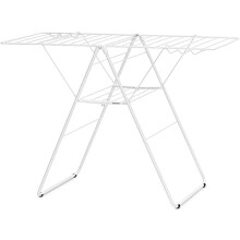 Brabantia HangOn Laundry Drying Rack (20m / Fresh White) Compact Foldaway Adjustable Indoor Stainless Steel Clothes Horse