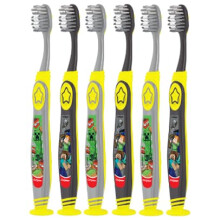 Colgate Kids Handmatige Minecraft Tandenborstel, Extra Zachte Haren, Voor Kinderen 5+, Met Zuignap