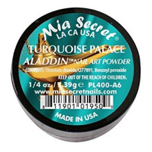Polvere acrilica professionale Mia Secret - Collezione Aladdin, barattolo da 1/4 oz (scegli il tuo colore) (Turquoise Palace)
