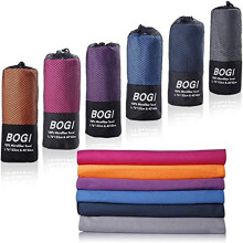 BOGI Microfiber Reis Sporthanddoek - Sneldrogende Handdoek, Zacht Lichtgewicht Microfiber Campinghanddoek
