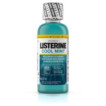 Listerine cool mynt antiseptisk mundskyl til dårlig ånde rejse størrelse 3,2 ounces - tilfælde af 24