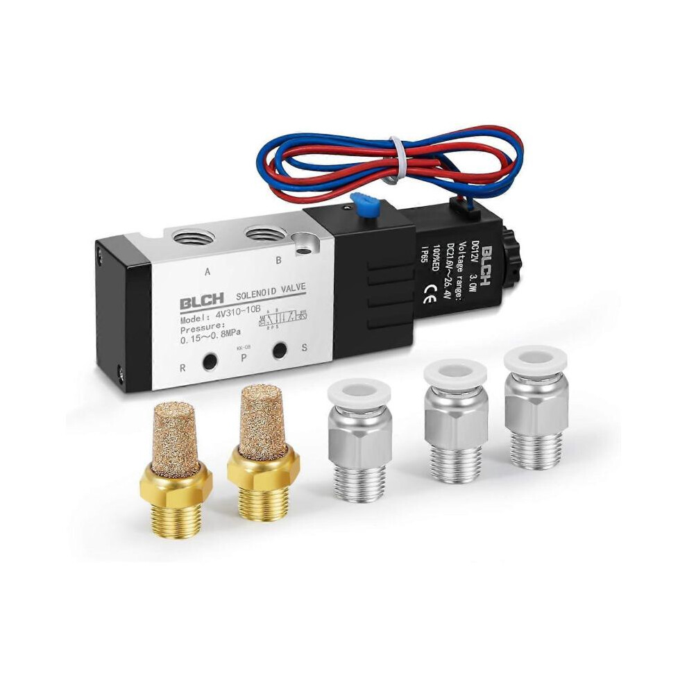 High quality brand new  PNEUMATIC Solenoid Valve 4V310-10 DC12V Single Coil