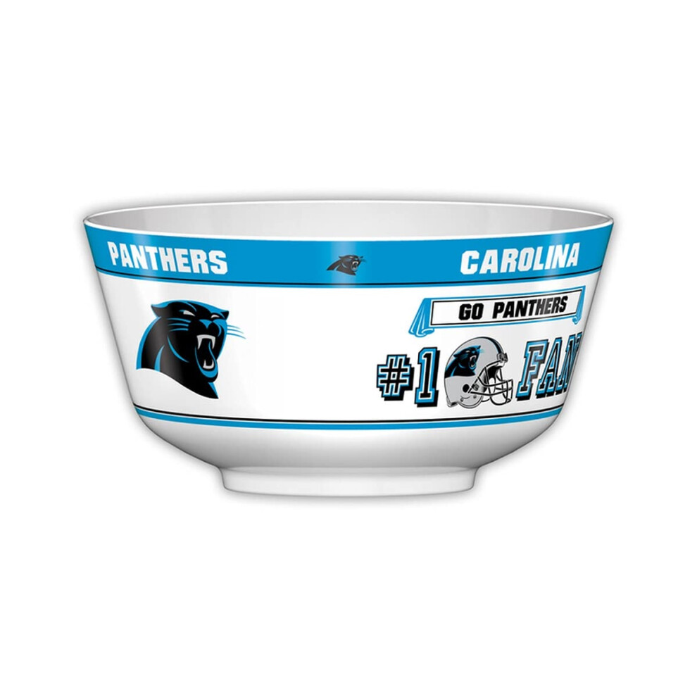 Fremont Die NFL Carolina Panthers Party Snack Bowl  11.75"""" Bowl (2 Gallon)  White/Team Colors-image-OPC-PFKRKYH-NEW
