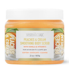 The Spathecary Peeling do ciala Zluszczajacy, odzywczy, odswiezajacy, wygladzajacy Pielegnacja ciala 21 oz. (21 uncji brzoskwin i smietany)