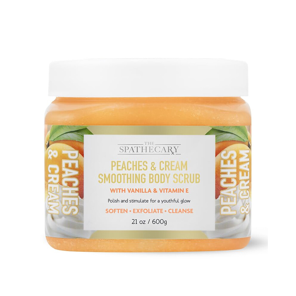 Spathecary Cream The Body Scrub Exfoliating-Nourishing-Refreshing-Smoothing Body Care 21 Oz. (21 Oz Peaches And )