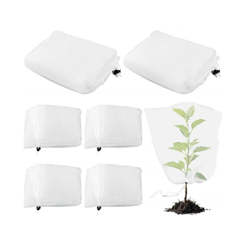 2025 Latest Model  4 or 6 pcs Garden Plant Covers Bags with Drawstring, Farm