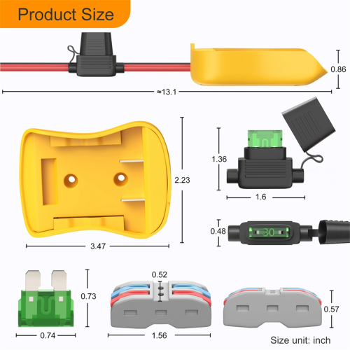 For Dewalt 18V Battery DIY with Line Converter Power Tool 2
