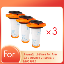 3 Stück Vorfilter für Rowenta X-FORCE FLEX 9.60 RH20xx Staubsauger