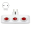 1 to 3 Way Extension Socket Germany France Standard EU Plug 2