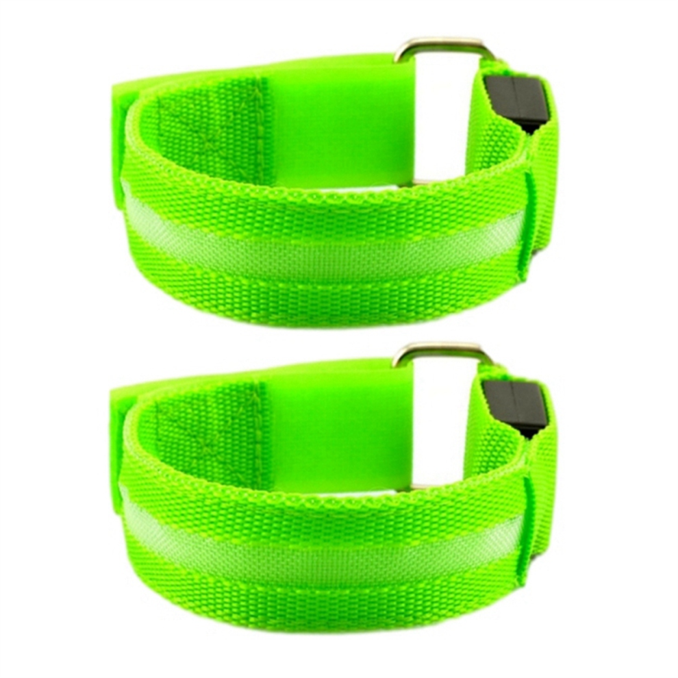 Night Running Arm Line Outdoor Sport Usb Rechargeable Wristband Green 4852091316678
