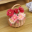Wicker Picnic Basket with Handle,Willow Flower Girl Basket 5
