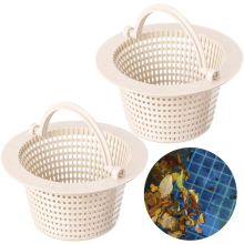 Cestello skimmer per piscina da 2 pezzi con maniglia per la pulizia delle piscine, D
