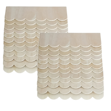 24PCS Miniature Wooden Roof TilesDollhouse DIY Making Accessories