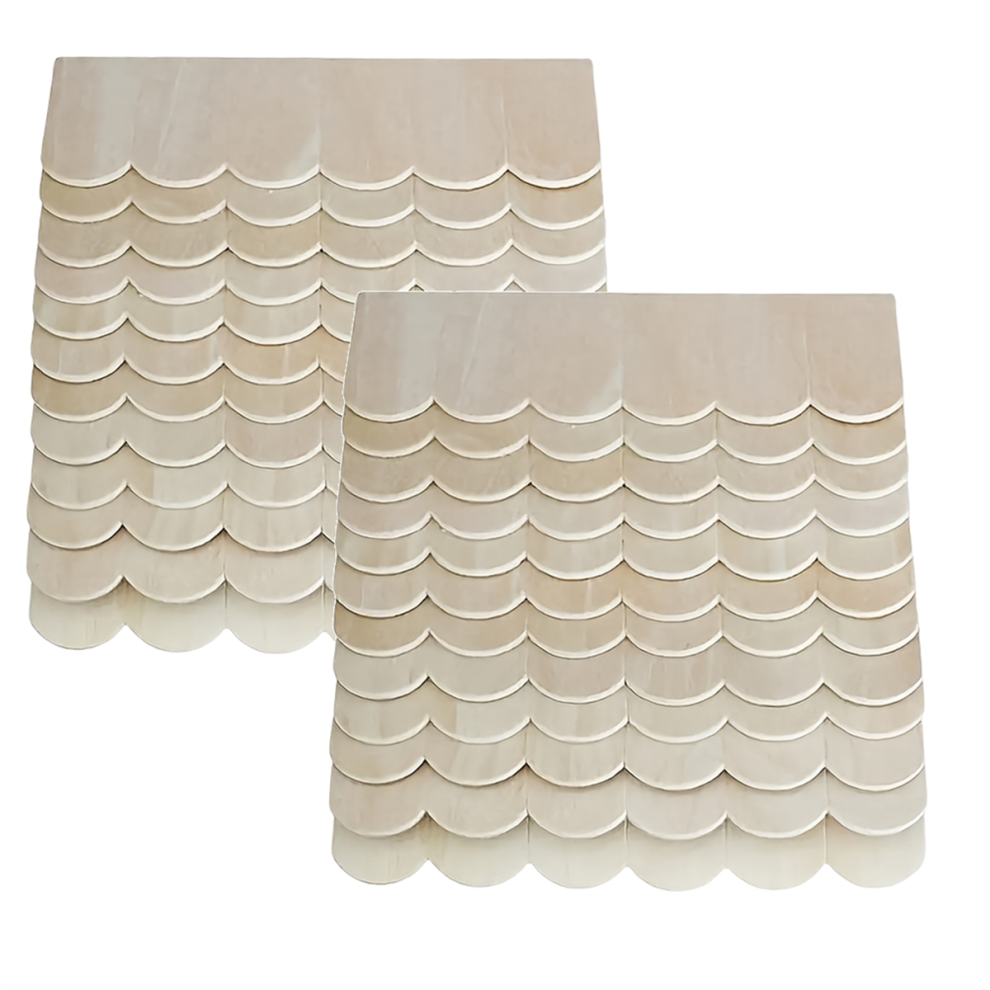 Markenlos 24Pcs Miniature Wooden Roof Tilesdollhouse Diy Making Accessories