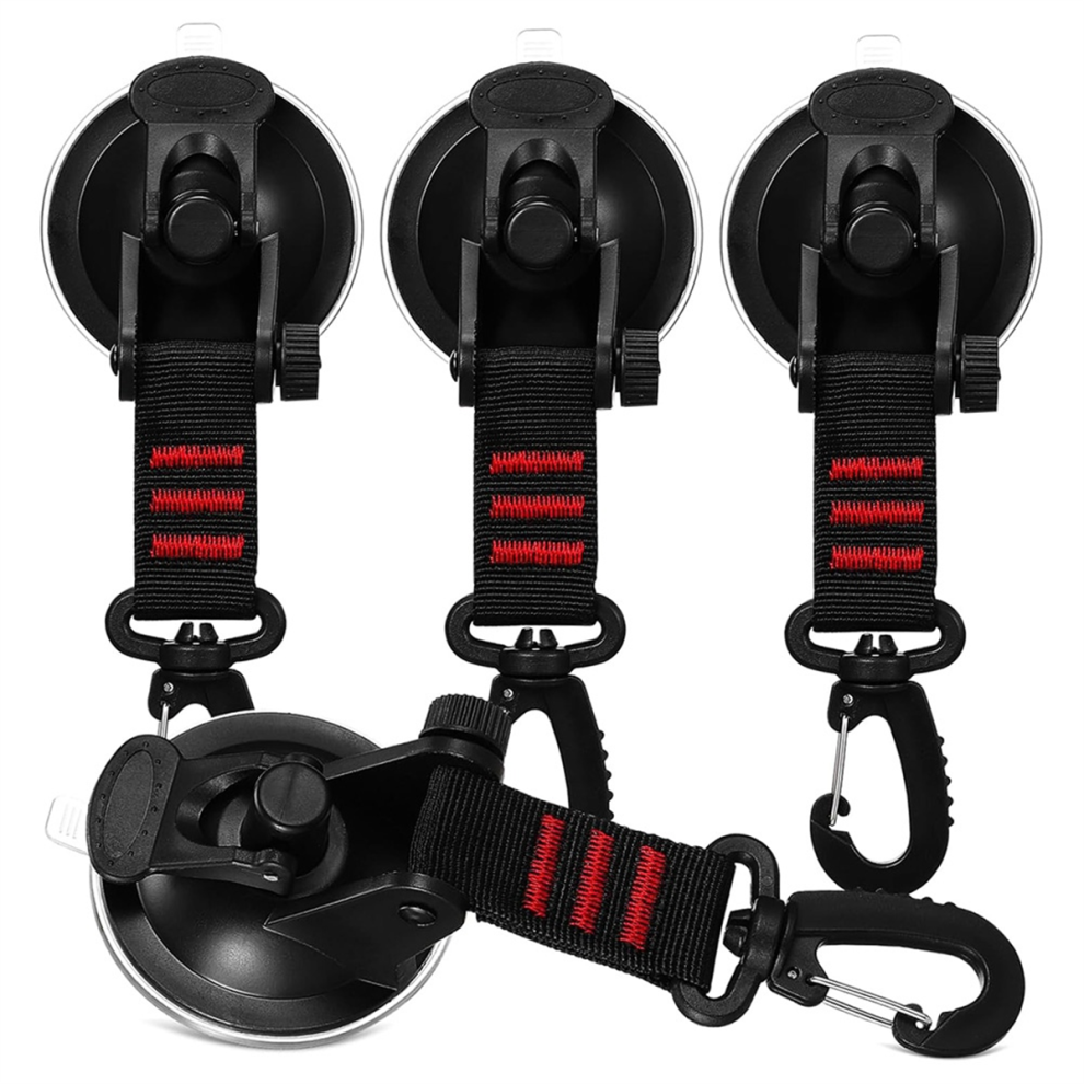 4Pack Window Suction Cup Hooks Rotation Secure Heavy Duty Suction Cup 4852091321740