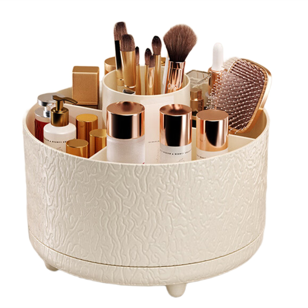 Boîte de rangement rotative pour pinceaux de maquillage, idéale pour la vanité B