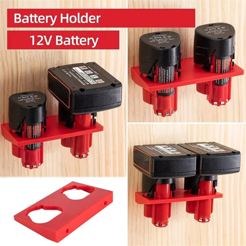 2 τεμάχια για μπαταρία ιόντων λιθίου Milwaukee 12V, βάση μπαταρίας για 48-11-2401 1