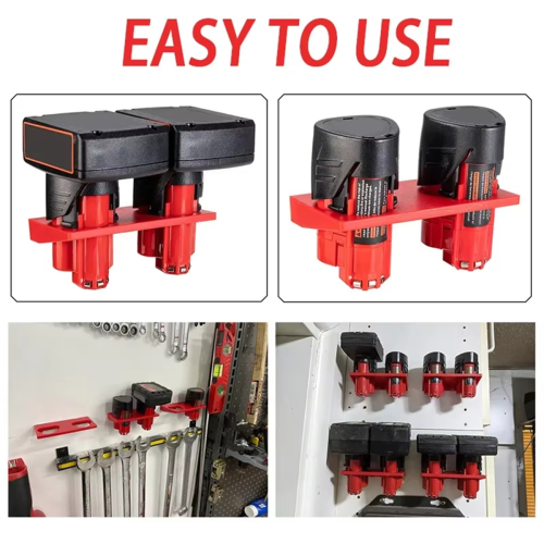 2 τεμάχια για μπαταρία ιόντων λιθίου Milwaukee 12V, βάση μπαταρίας για 48-11-2401 2