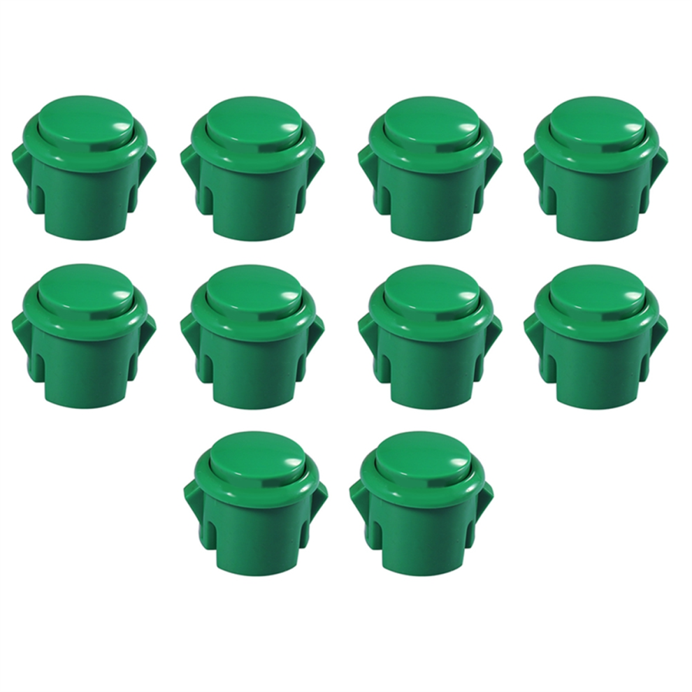 Photos - Console Accessory Markenlos 10 Pcs Arcade Buttons 30Mm Responsive Arcade Buttons Green 