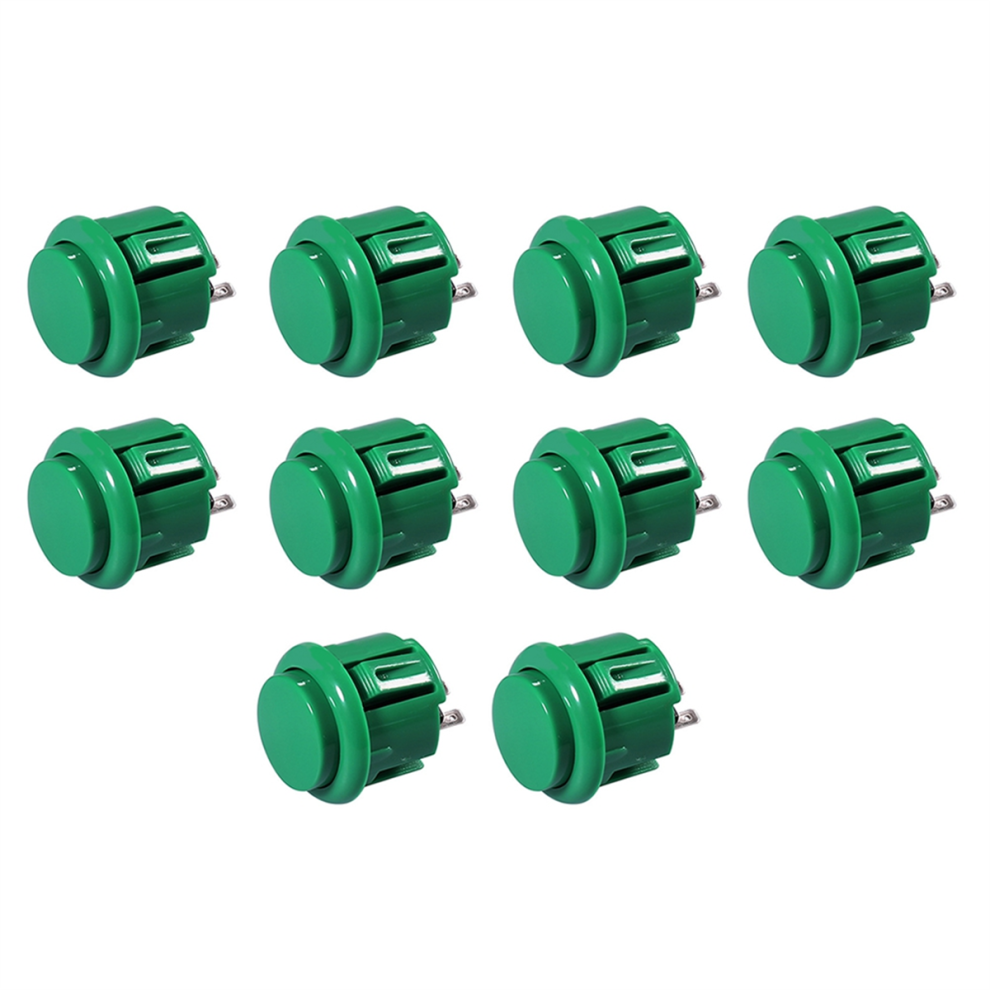 Photos - Console Accessory Markenlos 10 Pcs Arcade Buttons 24Mm Responsive Arcade Buttons Green 