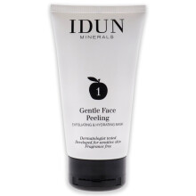 Idun Minerals Gentle Face Peeling Mask- Leaves The Skin Soft And Radiant- Gently Exfoliates And Hydrates- Soft Creamy Vegan Texture- For Delicate