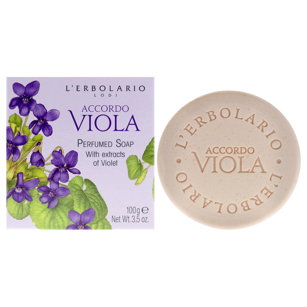 Lerbolario Unisex Perfumed Soap - Accordo Viola By For - 3.5 Oz Soap