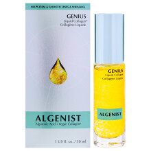 Sero de colgeno lquido de genio algenista: suero facial para firmar e hidratante con colgeno + vitamina E - ayuda visiblemente a minimizar visible