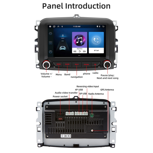 Car 2+64G MP5 Player Bluetooth Portable Screen Navigation Display 1
