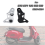 Support d'étrier avant de moto noir 4