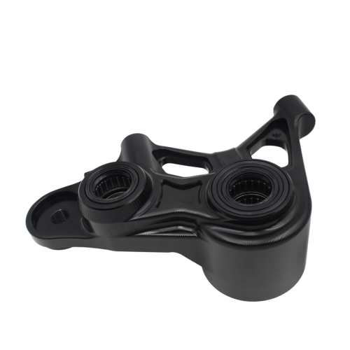 Support d'étrier avant de moto noir 2