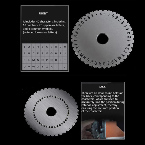 for Nameplate Metal Label Stamping Printer Machine 4mm 1