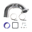 Car Modification Exhaust Pipe Kit Intake Pipe Kit for Red 5