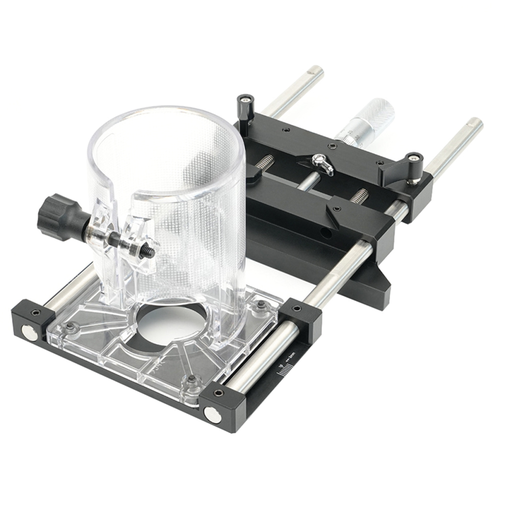 Outil de fabrication de guide de goulotte de bureau pour menuiserie à support fendu